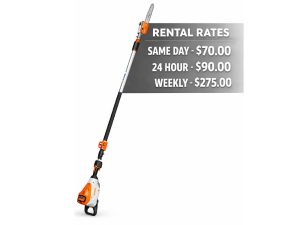 Stihl 12" Battery Pole Saw RENTAL HTA 135